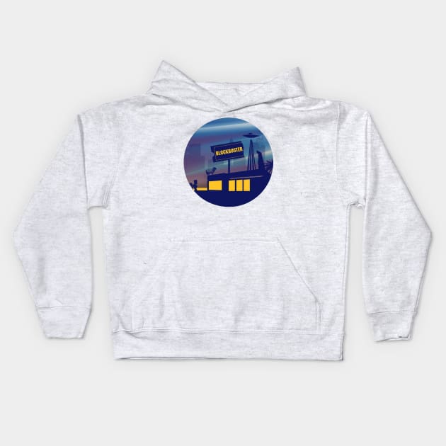 blockbuster Kids Hoodie by ae hus